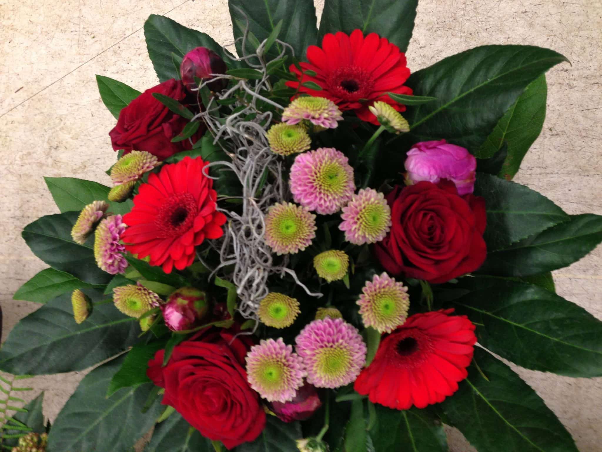 Blomsterbuket fra Villa Tusindfryd